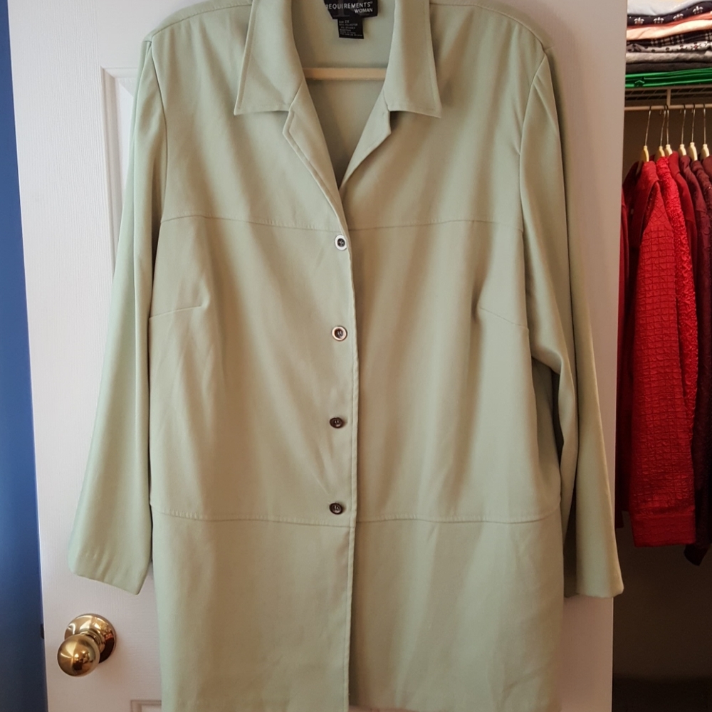 Requirements to X light green jacket